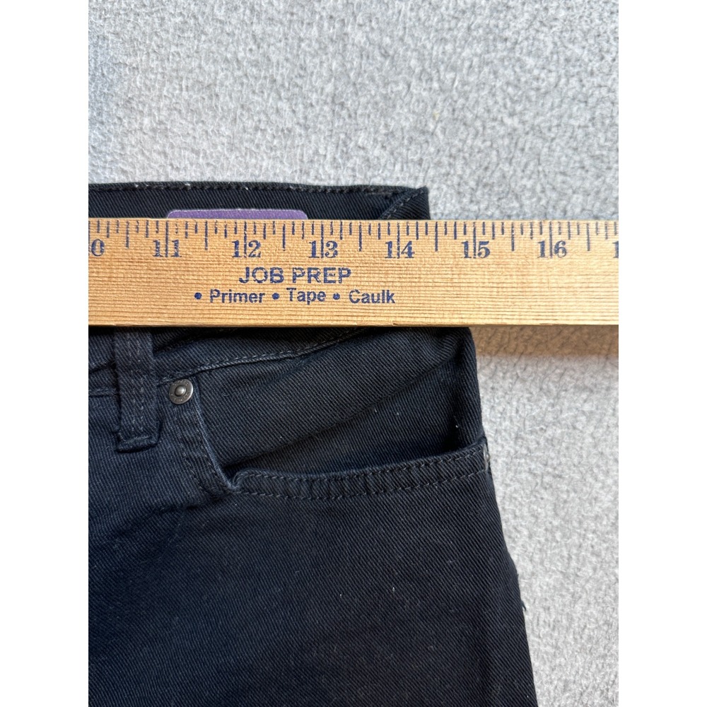 Gloria Vanderbilt Amanda Tapered Jeans Womens 8P Black Denim Stretch High Rise - Picture 7 of 13